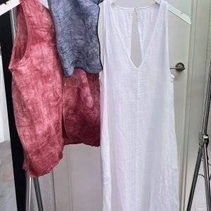 Vestido largo pico Mi&Co