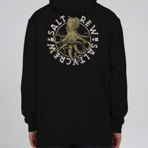 Tentacles Hooded Fleece - Black